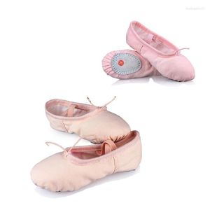 ステージウェア2022 EST Songyuexia Professional Child Girls Kids Cotton Canvas Soft Ballet Dance Practice Shoes Gym Slippers195Z