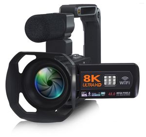 Camcorders BingQianQian YouTube Camcorder 8K Ultra HDRカメラ48MPストリーミングタッチスクリーンデジタルビデオカム