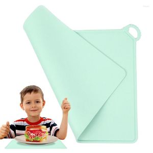 Table Mats Silicone Kids Placemats Children Dining Food Mat Reusable Toddler For Meal Time Portable Busy