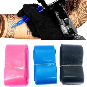 Disposable Tattoo Clip Cord Sleeves Covers - 100Pcs BlackPink Tattoo Machine Accessory Medical Plastic Bags Supply