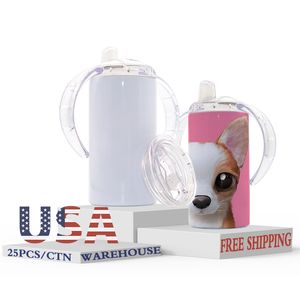 Oz Double Wall Stainless Steel Pacifier Insulated Sublimation Blank Kids Sippy Cup