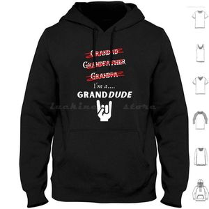 Men's Hoodies I'M A Granddude Long Sleeve Grandfather Grandpa Grandad Grandparent Grandchild for Pops Papa