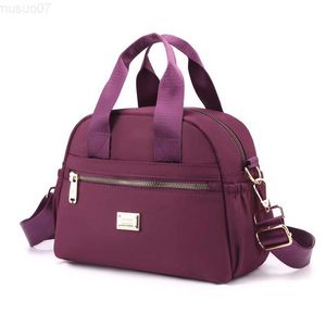 Sagni a messaggeri sacche da donna Nylon Ladies Sollette a spalla singola Sagna Lady Waterproof Travel Occiglia da viaggio Casualmente Borsa di alta qualità L230814