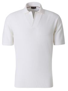 Men Polo T Shirts Summer Loro Piana Classic Short-Sleeved Polos Shirt Tshirt White Color Soft