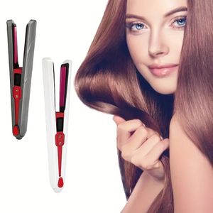 1pc 2-in-1 Cordless Hair Straightener and Curler with 8000mAh USB Charging, 6 Gear Temperature Regulation, and Easy Travel Use for Different Hair Types