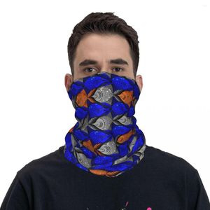 Szaliki 2023 Escher Fish Escherfish Bandana Stuff Gaiter Gaiter Printed Scalf ciepły opaska na kombinezon przez cały sezon