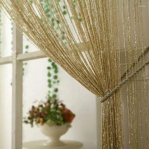 Curtain Modern Style Drawstring Curtains In The Living Room Tassel Thread Solid Color Windows Home Door Partition