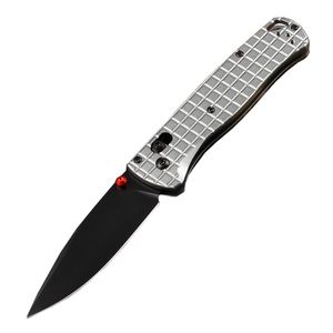Ny ankomst BM535 BK-4 Pocket Folding Knife D2 Black/Satin Drop Point Blade Aviation Aluminium Handle Outdoor EDC Knives With Retail Box