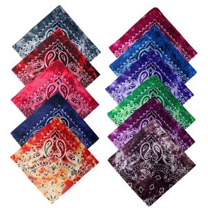 Cycling Caps Masks Square Scarf Hair Band Neck Scarf Cotton Bandana Hip Hop Paisley Headband Kerchief Neck Wrap Cashew Tie-dye Seamless Scarves DIY 230812