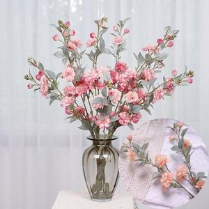 Dekorativa blommor 2 gafflar kamellia bukett vackra konstgjorda handgjorda blommor eleganta blommor konstpografi rekvisita