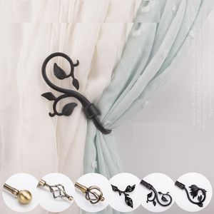 Vorhangstangen 2pcs Set Unbackhalter Hooks Binde Backs Schlafzimmer Wohnzimmer Dekoration Zubehör Holdback Wall 230814