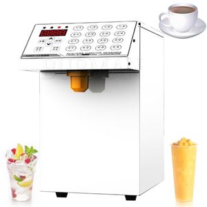 8L Commercial Fructose Machine Quantitative Button Tea kafé helt automatisk fruktosesirap dispenser