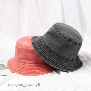 Washed Denim Bucket Hat Women Wide Brim Cotton Fisherman Hat Girls Boys Summer Panama Sun Hat Outdoor Beach Fishing Cap