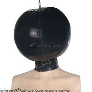 Black inflatável sexy pau de exaustores de figurino máscaras de bola de borracha cocoon balon plus size bream play 0024201o