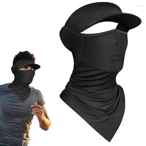 Motorcycle Helmets Face Cover Scarf Breathable Summer Cold Feeling Cycling Neck Gaiter Sunscreen Veil With Lightweight 360-Degree