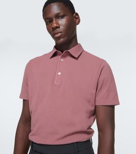 Designer Männer Polo T -Shirts Sommer Loro Piana Herren Pink Polos Hemd Kurzarm T -Shirt Mode Männer Kleidung