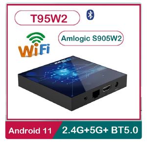 T95 W2 Smart TV Box Android11 Amlogic S905W2 2GB 4GB RAM 16GB 32GB 64GB ROM BT4.0 2.4G/5G Wifi HDR 4K Media Player Set Top Box