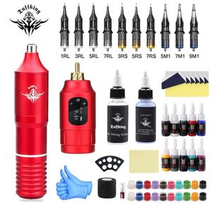 Tattoo Machine Tuffking Beginners Wireless Set Self Complete of Combined Pen Tools 230814