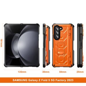 Samsung Galaxy Z Fold 4 5 3 fold3 Fold5ケース衝撃プルーフペンホルダースタンドカバーのために装飾されたケースアーマラー