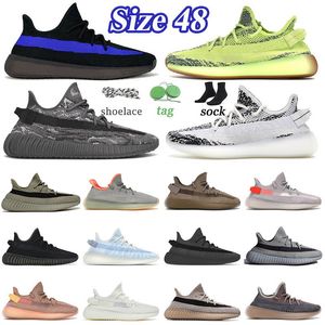 Kanye West Yeezys Adidas Yeezy Boost V2 3M 2023 Top Mode Herren Designer Größe 48 Statische Freizeitschuhe Sneaker Mono Eis Creme Tennis Männer Frauen Trainer Mit Socken