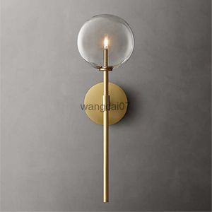 Lâmpadas de parede clássicas lâmpada de parede lampe de vidro transparente Ball Ball