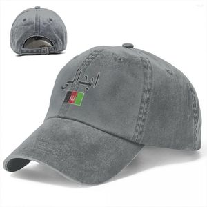 Bollmössor flagga från Afghanistan baseball unisex mjuk kassakar mode denim hatt vintage justerbar pappa