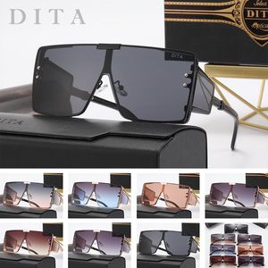 Dita Designer Solglasögon Square Populära varumärkesglasögon utomhus solglasögon PC Frame Fashion Classic Ladies Luxury Solglasögon P18 DITA 2371