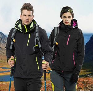 ハンティングジャケットアウトドア女性防水3インチハイキングソフトシェルメンズ通気性フリースコート衣類登山