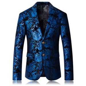 Ternos masculinos Blazers Boutique Moda Blazer Blazer Bronzing Mens Slim Fit Suit Jacket Men Dress Cleddclub Stage Dress Plus Size S-5xl 230812