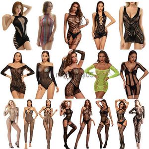 Sexy Set Sexy Dessous Babypartydoll Pyjamas erotische Dessous Sexspielzeug für Frauen Kleidung Bobysuit Transparent Open Schritt sexy Kleider HKD230814