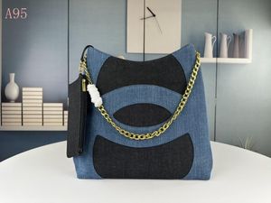 Designer Womens Shoulder Bags Totes Handbags Blue Denim bags Summer Fashion Ladies Tote Vintage Lightweight Handbag Classic High Quality Ladies Purses 37cm