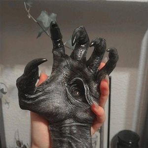 Dekorativa föremål Figurer Witch's Hand Wall Hanging Statues Art Esthetic Sculpture Harts Wall Retro Witch Hand Ornament Home Decor 230814