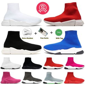 speed 1.0 trainer designer sock shoes platform sneakers boots for Black Red Black Pink All White Black mens women socks casual trainers runners eur 36-45