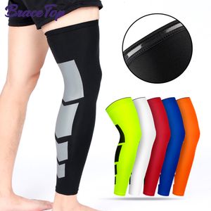 Podgrzewacze nóg ramię Bracetop 1 szt. Super elastyczne ogrzewniki nóg koszykówki Calf Calf Ud Compression Rleeves Knee Brace Soccer Soccer Cycling Men Men 230812