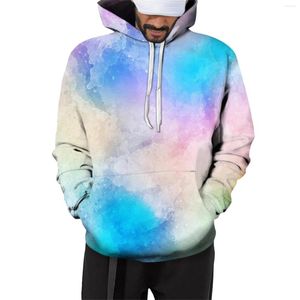 Com capuz masculino, moletom com moletom de rua multicolor