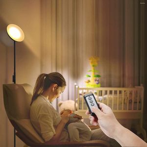 Lâmpadas de chão Lâmpada 30W LED Ultra Bright High Pólo com controle remoto e toque adequado para escritórios de salas de estar