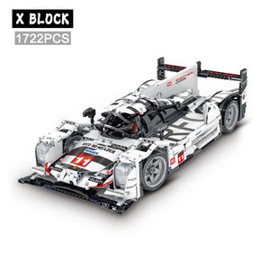 Block Teknisk berömd Super Racing Car Building Block MOC Static Model Bricks Kids Assembly Vehicle Set Boys Toys Gifts For Childrens 230814