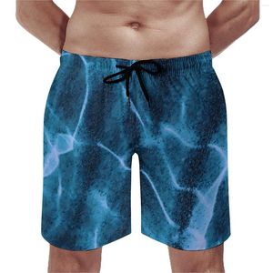 Mäns shorts grunt vattenkort sommar kristallin havssurfing strand korta byxor män snabbt torrt retro mönster plus storlek stammar