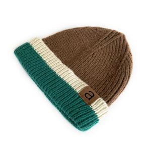 Stickade hattar Höst- och vintern Nya barnhattar Fashion Color Matchande varma ullhattar för pojkar och flickor