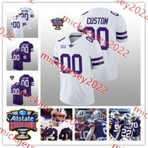 Keagan Johnson Kansas State Wildcats Football JerseyカスタムステッチJadon Jackson Keenan Garbon Jevon Banks Adryan Lara Daniel Green Kansas State Jerseys