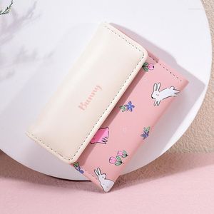 Wallets Korean Style Wallet For Women Mini Cute Printed Purse Cards Holders Designer ID