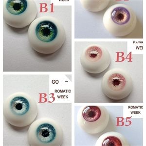 Acessórios para bonecas Olhos de boneca 12/14/16/18m para 1/3 1/4 1/6 1/8 BJD Doll Plaster Eye Eye Human Realistic Realistic estereoscópico DIY Toys Acessórios de bonecas 230812