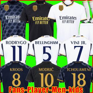 23 24 Bellingham Futbol Forması Vini Jr Real Madrids Camavea Tchouameni Modric Rodrygo Futbol Gömlek Versiyon Camiseta Erkekler 2023 2024 Tops 123
