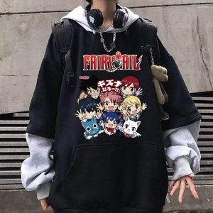 Men's Hoodies Anime Fairy Graphics Printed Women's Hoodie Funny Long Sleeve Hip Hop Oversize Sweatshirt Harajuku Unisex Pullovers