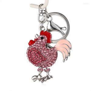 Keychains gywyn2023 A mais recente bolsa de chaveiro da cadeia de chaves de chaves da senhora Lady Little Gord Lovely Rooster Pinging.