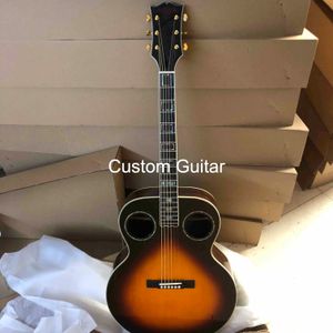 Custom 2023 Nuovo modello GB Style Sj200 Jumbo Acustic Electric Guitar in versione laminata o solida.