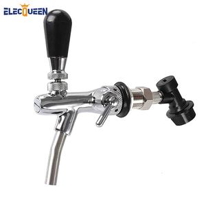 Tumblers Beer Tap Faucet Justerbar med kromplätering Homebrewing Ball Lock 230814