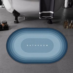 Tappeti tappeti per pavimento del bagno rapido assorbimento di acqua Evaporazione texture non slittata semplice facile pulire per la parte anteriore della camera da letto