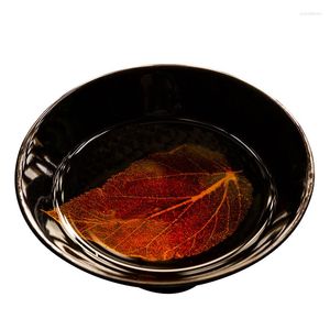 Cups Saucers Pure Handmade Ceramics Tea Cup Wood Leaf Temmoku Bowl Jianzhan Master Single