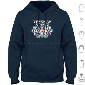 Herren Hoodies Niemand möchte Winston Long Sleeve Ghostbusters Venkman Stantz Spengler 80er Retro -TV -Filme Film